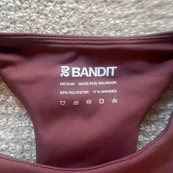 Bandit Stamina Race Crop Deep Cherry Medium - Picture 6 of 6